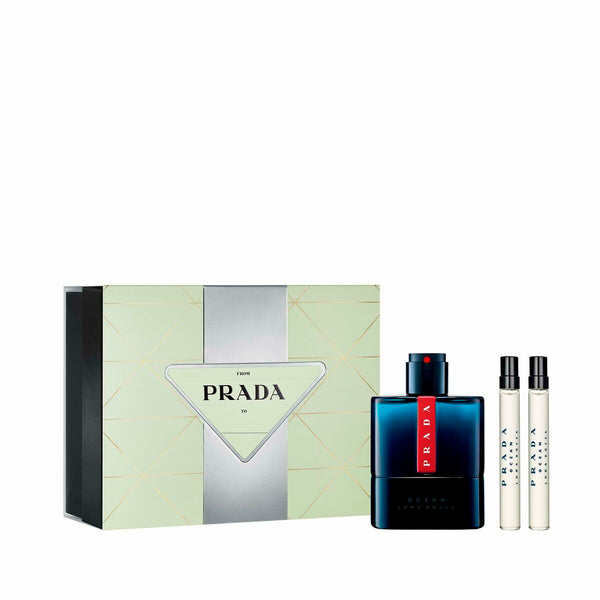 Set de Parfum Homme EDT Prada Luna Rossa Ocean 3 Pièces Beauté, Parfums et fragrances Prada   