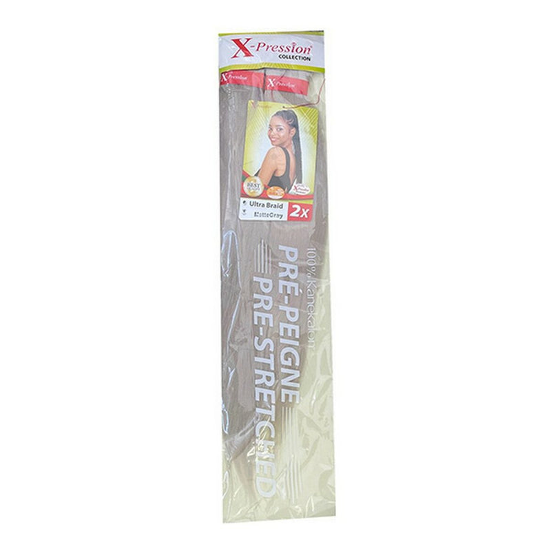 Extensions pour les Cheveux Pre-Peigne X-Pression Mattegray (1X2) Beauté, Soins des cheveux X-Pression   