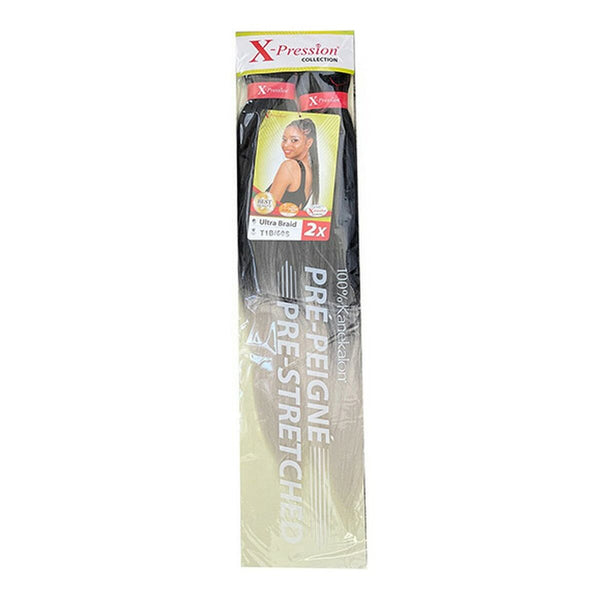 Extensions pour les Cheveux Pre-Peigne X-Pression Nº T1B/60S (1X2) Beauté, Soins des cheveux X-Pression   