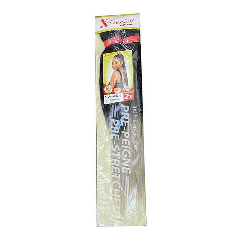 Extensions pour les Cheveux Pre-Peigne X-Pression Nº T1B/Mattegray (1X2) Beauté, Soins des cheveux X-Pression   