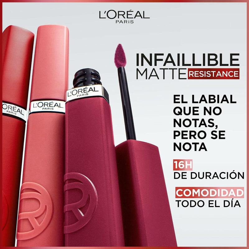 Rouge à lèvres liquide L'Oreal Make Up Infaillible Matte Resistance Snooze your ala Nº 115 (1 Unités) Beauté, Maquillage L'Oreal Make Up   