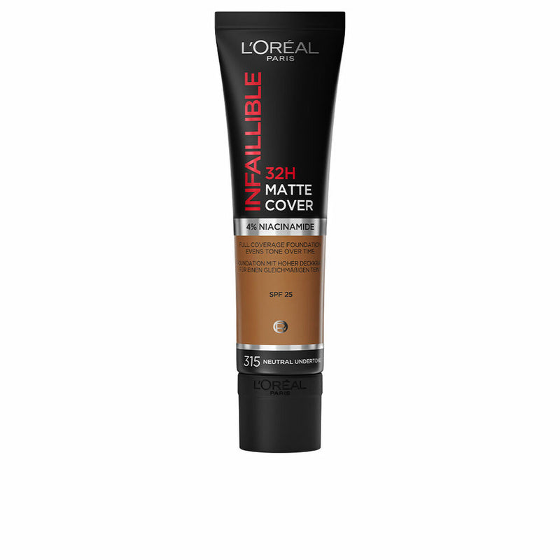 Base de maquillage liquide L'Oreal Make Up Infalible 32H Matte Cover Nº 315 neutral undertone Spf 25 Beauté, Maquillage L'Oreal Make Up   