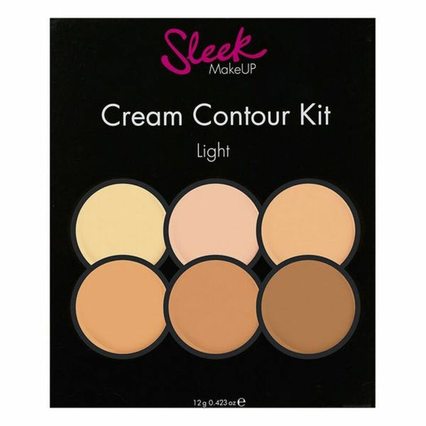 Palette Sleek Cream Contour Kit Éclaircissant Maquillage Light Beauté, Maquillage Sleek   