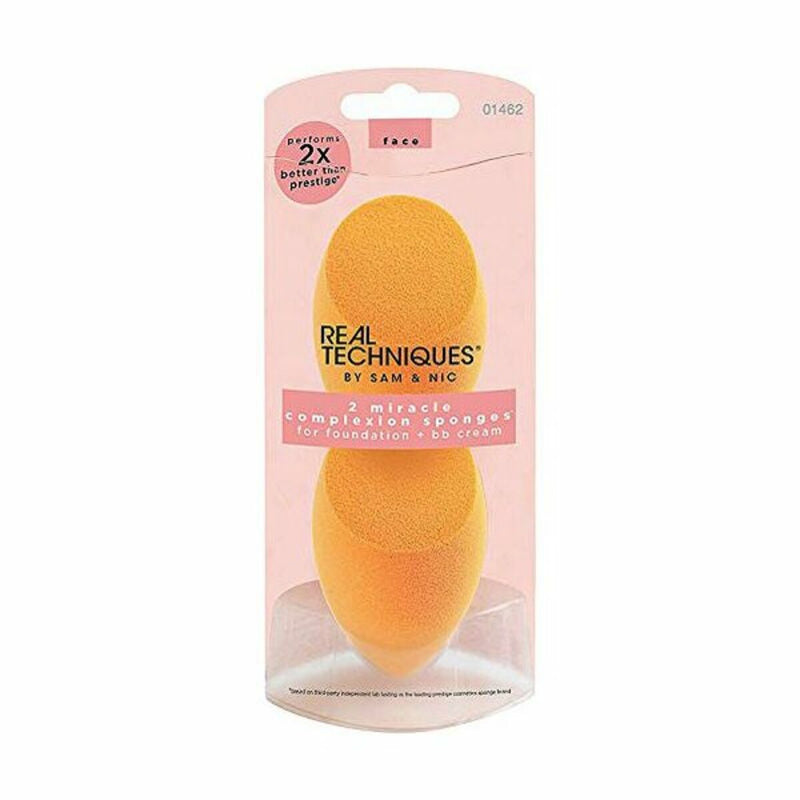 Éponges de maquillage Miracle Complexion Real Techniques 1462 (2 pcs) Beauté, Ustensiles et accessoires Real Techniques   