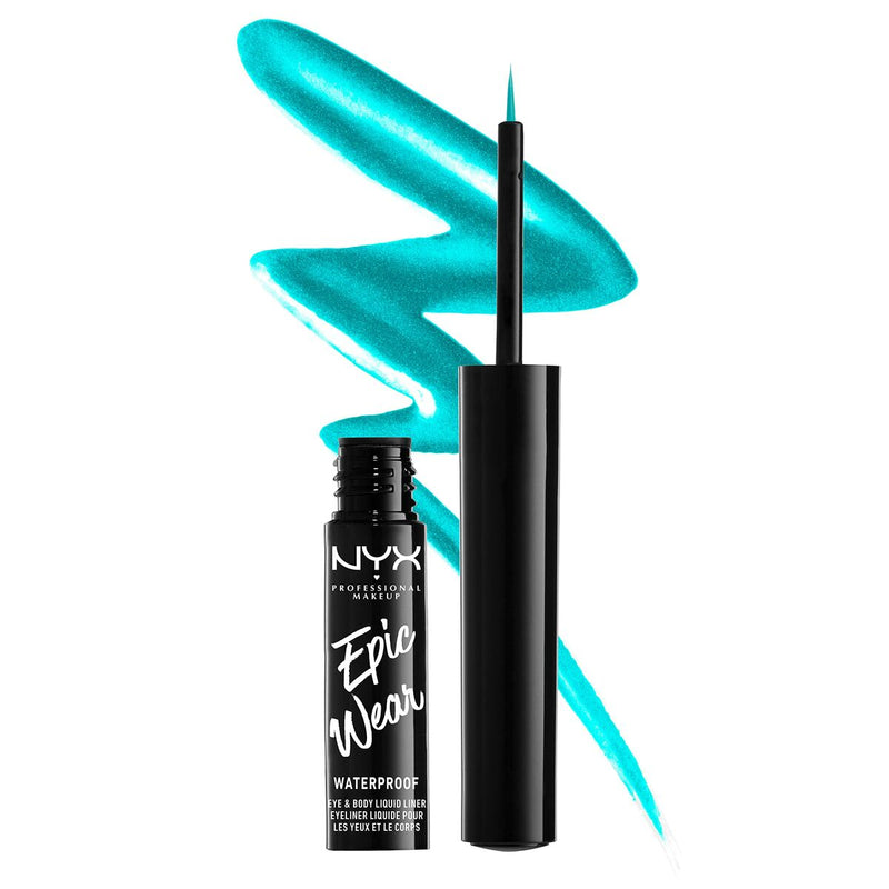 Eyeliner NYX Epic Wear Liquide teal metalic Beauté, Maquillage NYX   