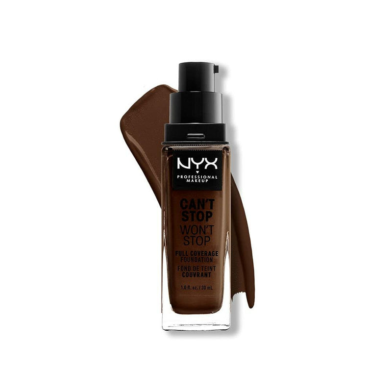 Base de Maquillage Crémeuse NYX Can't Stop Won't Stop Deep Ebony 30 ml Beauté, Maquillage NYX   