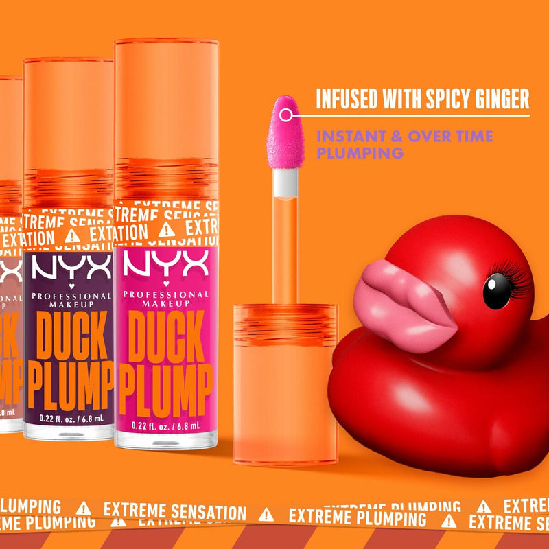 Brillant à lèvres NYX Duck Plump Curly spicy 6,8 ml Beauté, Maquillage NYX   