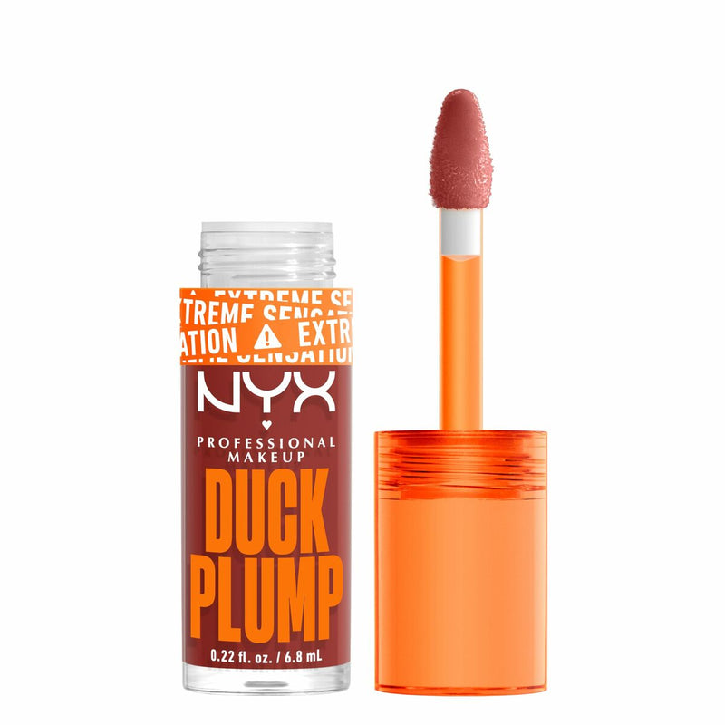 Brillant à lèvres NYX Duck Plump Brick of time 6,8 ml Beauté, Maquillage NYX   