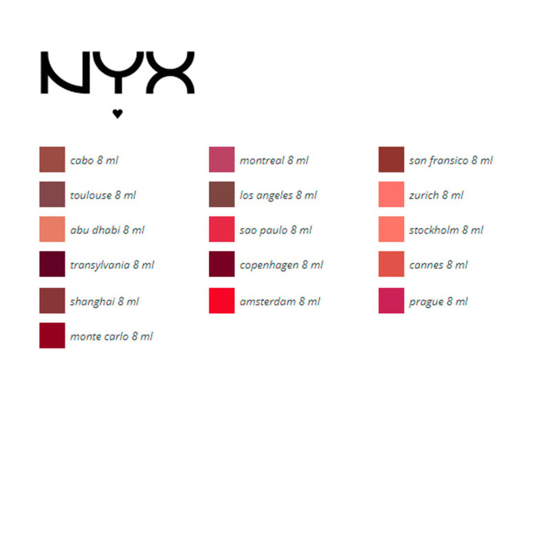 Rouge à lèvres Soft Matte NYX (8 ml) Beauté, Maquillage NYX   