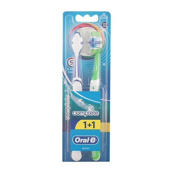 Brosse à Dents Oral-B Complete 5 Ways Clean (2 uds) Santé et toilette intime, Soins bucco-dentaires Oral-B   