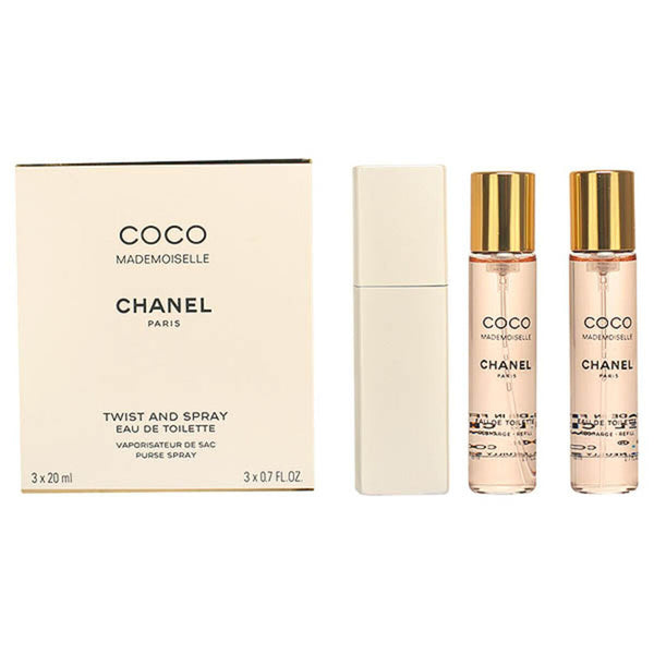 Set de Parfum Femme Chanel Twist & Spray Coco Mademoiselle 3 Pièces Beauté, Parfums et fragrances Chanel   