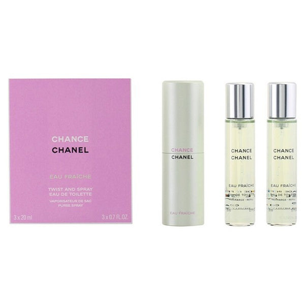Set de Parfum Femme Chance Eau Fraiche Chanel Chance Eau Fraiche (3 pcs) Beauté, Parfums et fragrances Chanel   