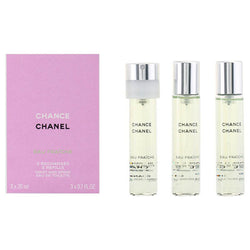 Set de Parfum Femme Chance Eau Fraiche Chanel (3 pcs) Chance Eau Fraiche Beauté, Parfums et fragrances Chanel   