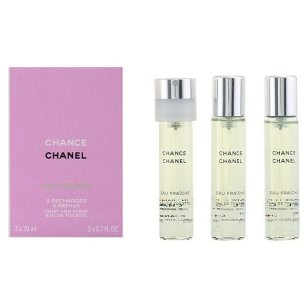Set de Parfum Femme Chance Eau Fraiche Chanel Chance Eau Fraîche (3 pcs) Beauté, Parfums et fragrances Chanel   