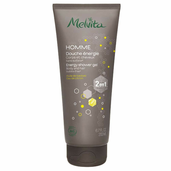 2-in-1 Gel et shampooing Melvita MELVITA HOMME 200 ml Énergisant Beauté, Bain et hygiène personnelle Melvita   