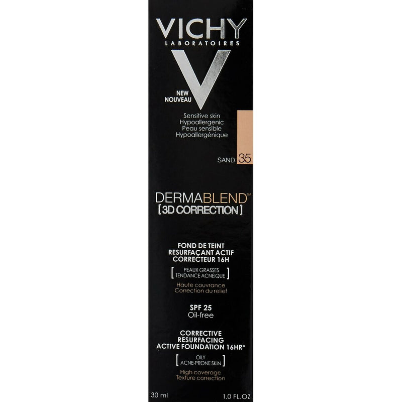 Base de maquillage liquide Vichy Dermablend 3D 30 ml Sable Spf 25 Beauté, Maquillage Vichy   