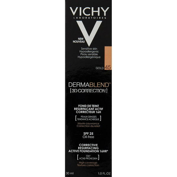 Base de maquillage liquide Vichy Dermablend D Correction 45-gold Nº 45-gold (30 ml) Beauté, Maquillage Vichy   