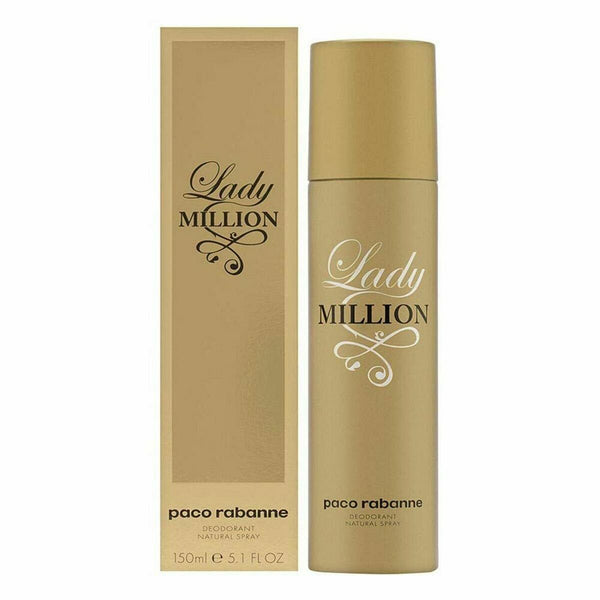 Déodorant Lady Million Paco Rabanne Paco Rabanne (150 ml) Beauté, Bain et hygiène personnelle Paco Rabanne   