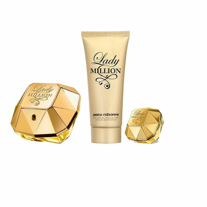 Set de Parfum Femme Paco Rabanne EDP Lady Million EDP 3 Pièces Beauté, Parfums et fragrances Paco Rabanne   