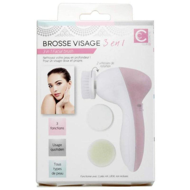 Brosse nettoyante visage Cosmetic Club   3-en-1 Beauté, Soins de la peau Cosmetic Club   