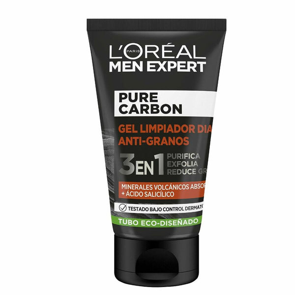 Exfoliant visage L'Oreal Make Up Men Expert Pure Carbon Anti-acné 3-en-1 (100 ml) Beauté, Soins de la peau L'Oreal Make Up   