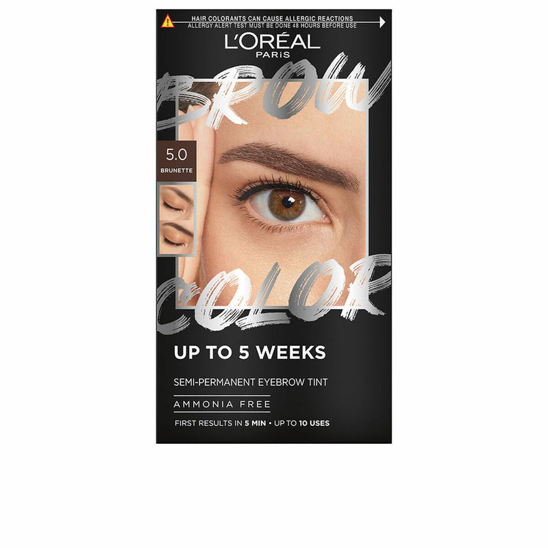 Teinture pour Sourcils L'Oreal Make Up BROW COLOR Nº 5.0 Brunette Semi-permanent 4 Pièces Beauté, Maquillage L'Oreal Make Up   