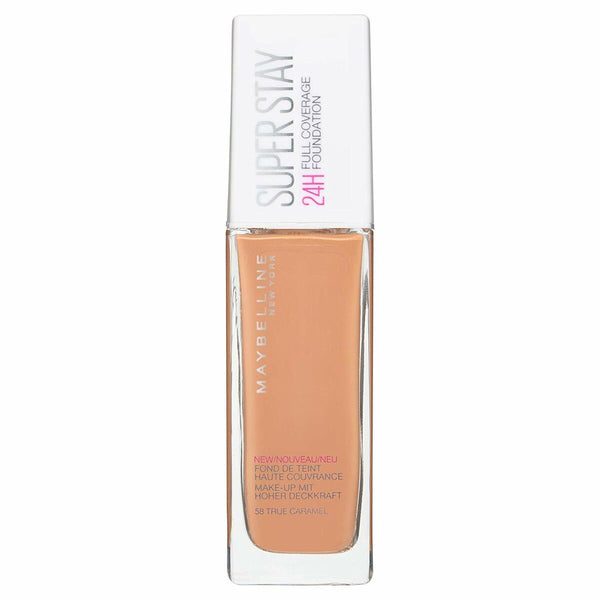 Base de maquillage liquide Superstay Maybelline Full Coverage 58-true caramel (Reconditionné A) Beauté, Maquillage Maybelline   