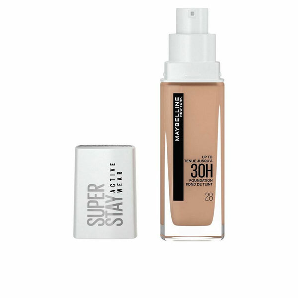 Base de maquillage liquide Maybelline Superstay Activewear 30 h Foundation 28 Soft Beige (30 ml) Beauté, Maquillage Maybelline   