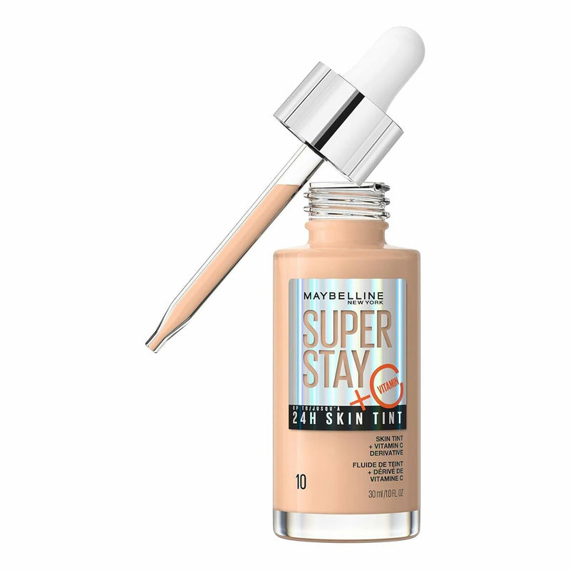 Base de maquillage liquide Maybelline Super Stay Skin Tint Vitamine C Nº 10 30 ml Beauté, Maquillage Maybelline   