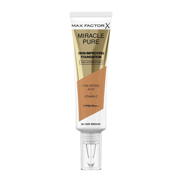 Base de Maquillage Crémeuse Max Factor Miracle Pure Nº 82 Deep bronze Spf 30 30 ml Beauté, Maquillage Max Factor   