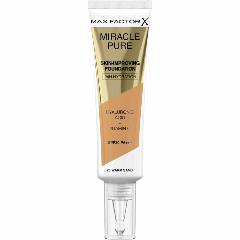 Base de maquillage liquide Max Factor Miracle Pure Spf 30 Nº 70-warm sand 30 ml Beauté, Maquillage Max Factor   