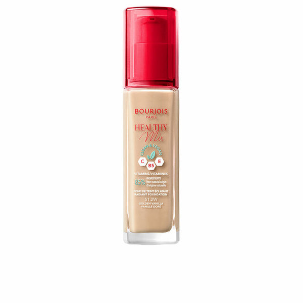 Base de maquillage liquide Bourjois Healthy Mix 30 ml Nº 51.2W Golden vanilla Beauté, Maquillage Bourjois   