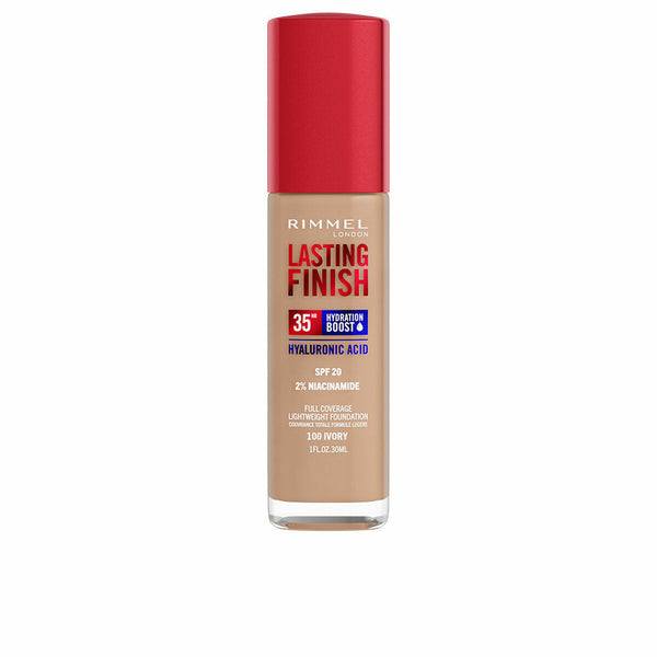 Base de Maquillage Crémeuse Rimmel London Lasting Finish Nº 100 Ivory Spf 20 30 ml Beauté, Maquillage Rimmel London   