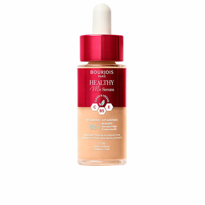 Base de maquillage liquide Bourjois Healthy Mix Sérum Nº 51W Light vanilla 30 ml Beauté, Maquillage Bourjois   