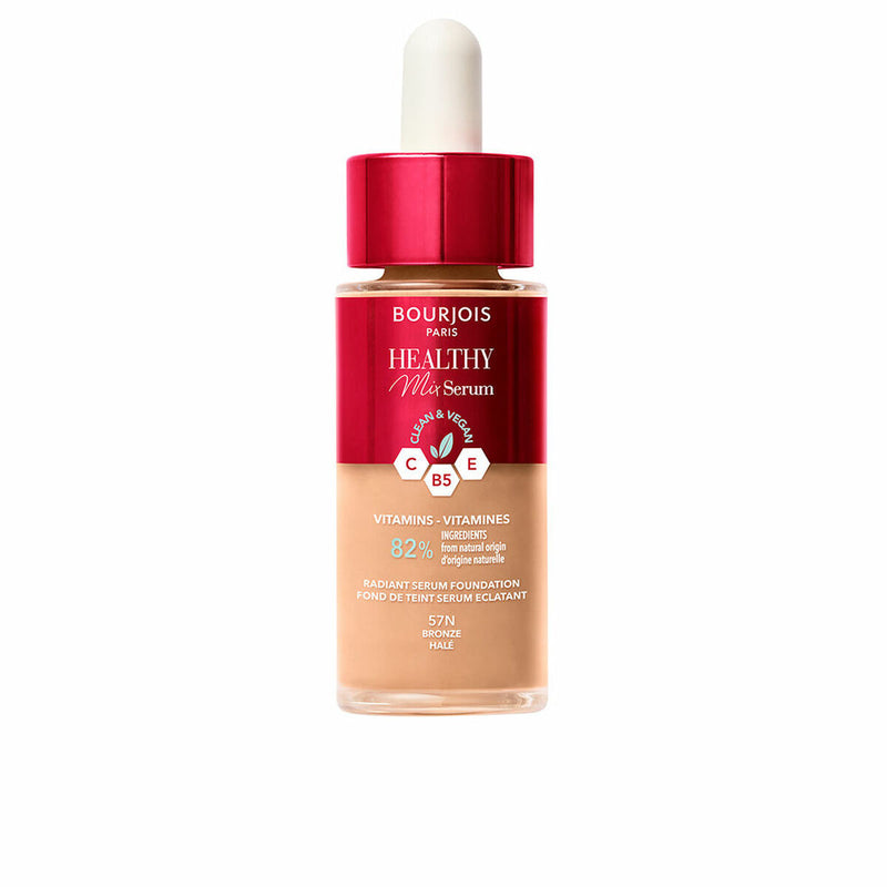 Base de maquillage liquide Bourjois Healthy Mix Sérum Nº 57N Bronze 30 ml Beauté, Maquillage Bourjois   