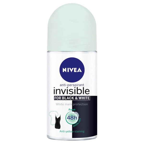 Déodorant Roll-On Black & White Invisible Fresh Nivea 82234 (50 ml) (50 ml) Beauté, Bain et hygiène personnelle Nivea   