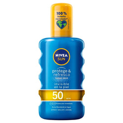 Spray Protecteur Solaire PROTEGE & REFRESCA Nivea Spf 50 (200 ml) 50 (200 ml) Beauté, Soins de la peau Nivea   