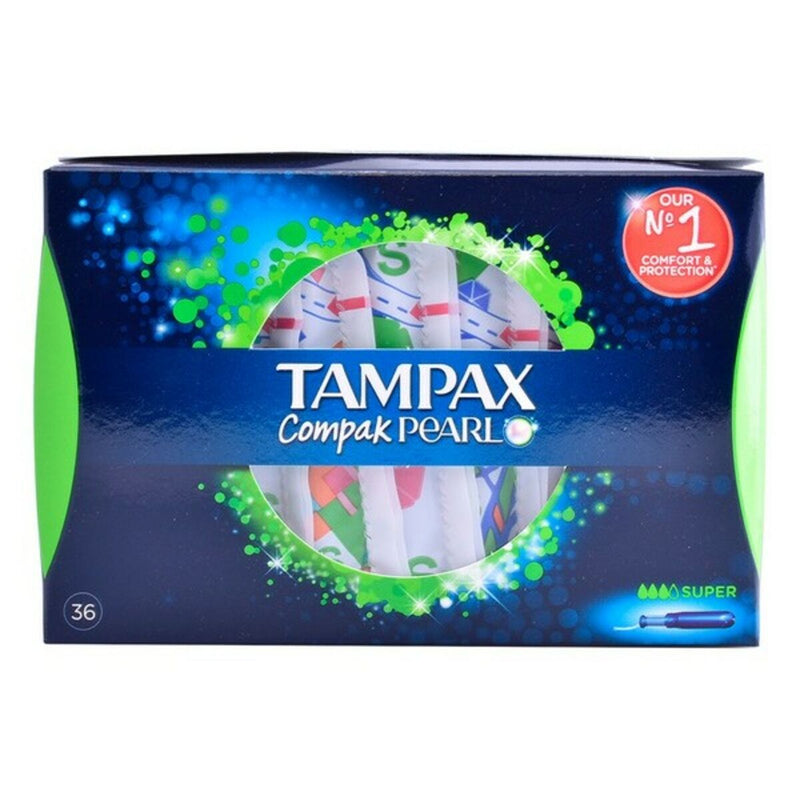 Tampons Super Pearl Compak Tampax 8067056 (36 uds) 36 Unités Santé et toilette intime, Hygiène intime Tampax   