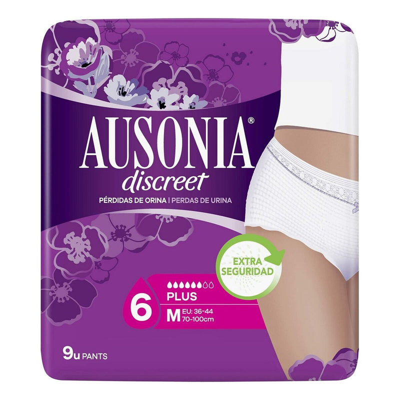 Compresses pour Incontinence Ausonia Discreet Boutique Moyen (9 uds) Santé et toilette intime, Hygiène intime Ausonia   