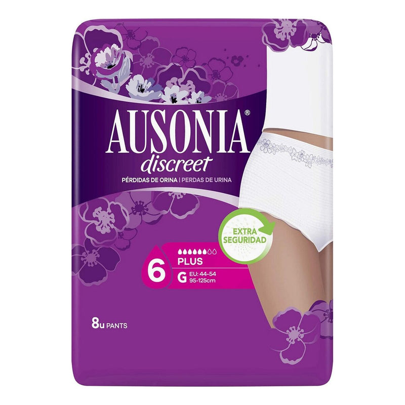 Compresses pour Incontinence Ausonia Discreet Grand (8 uds) Santé et toilette intime, Hygiène intime Ausonia   