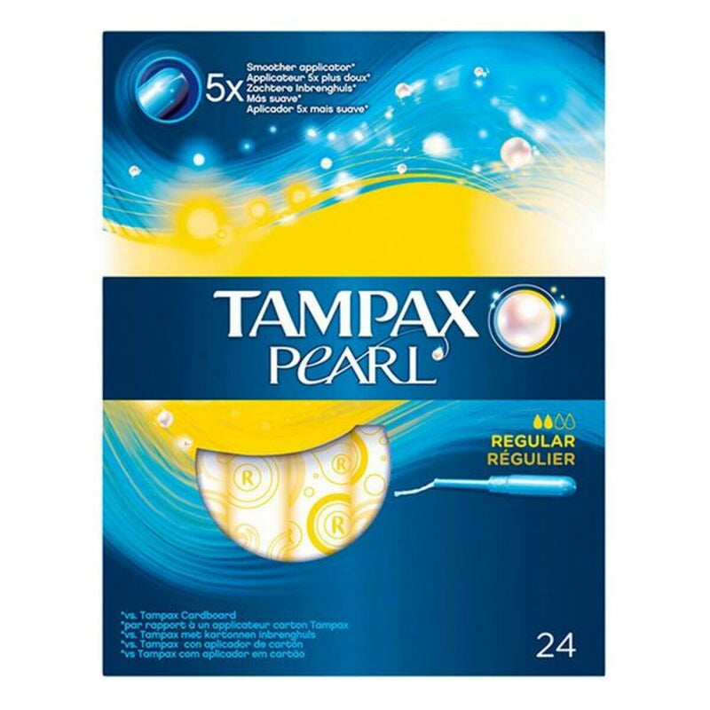 Pack de Tampons Pearl Regular Tampax Tampax Pearl (24 uds) 24 uds Santé et toilette intime, Hygiène intime Tampax   