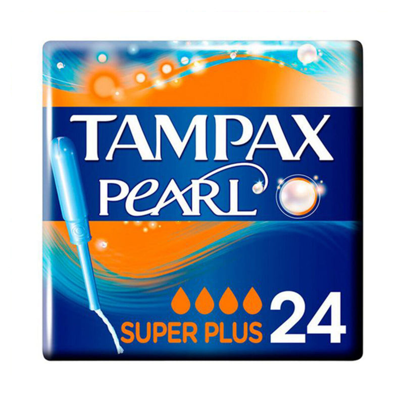 Pack de Tampons Pearl Super Plus Tampax Tampax Pearl (24 uds) 24 uds Santé et toilette intime, Hygiène intime Tampax   