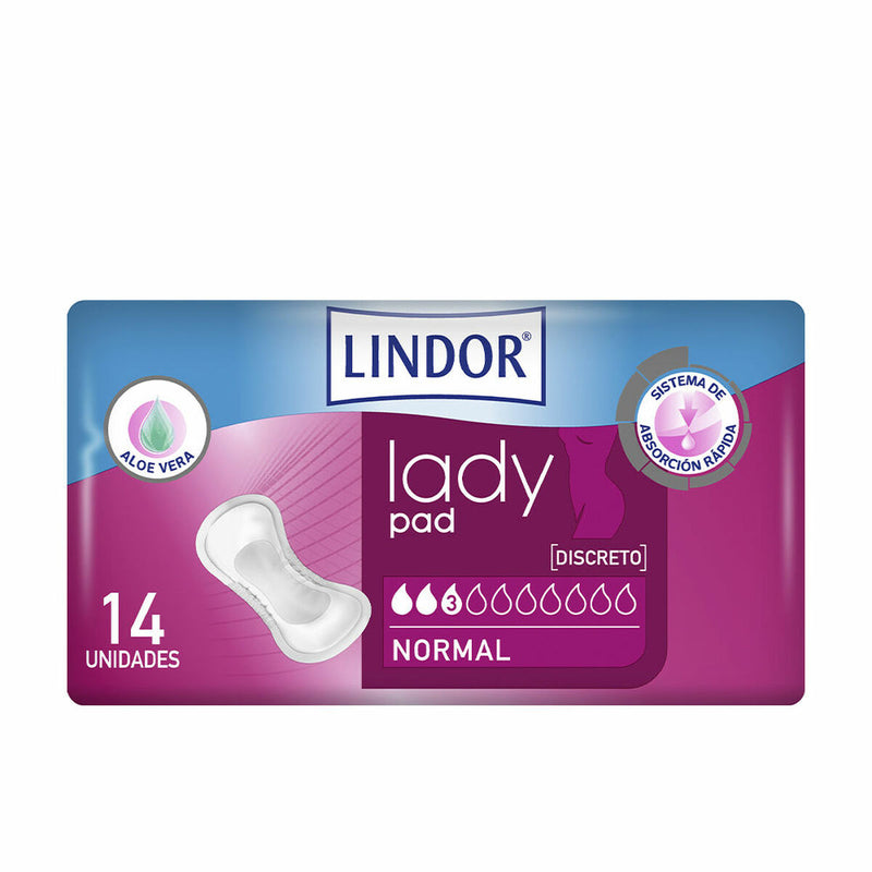 Compresses Normales sans Ailes Lindor Lady Pad 14 Unités Santé et toilette intime, Hygiène intime Lindor   