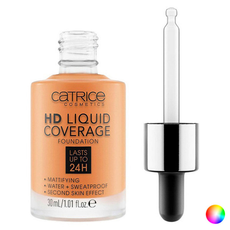 Base de maquillage liquide Hd Liquid Coverage Foundation Catrice Beauté, Maquillage Catrice   