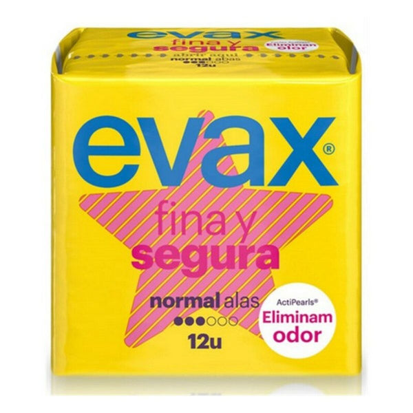 Compresses Normales avec Ailes Evax Segura (12 uds) 12 Unités Santé et toilette intime, Hygiène intime Evax   