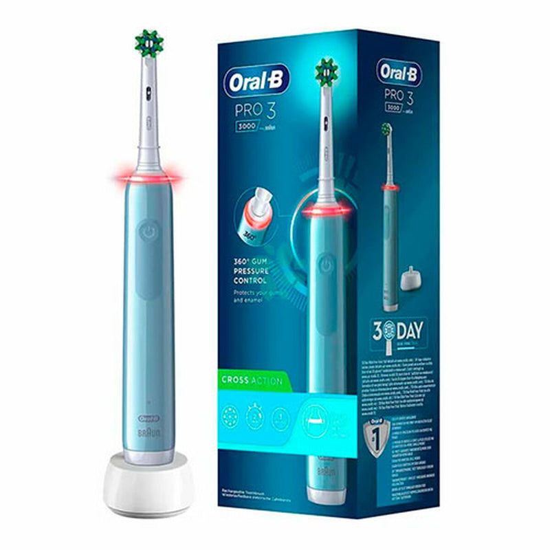 Brosse à dents électrique Oral-B Pro 3 Bleu Santé et toilette intime, Soins bucco-dentaires Oral-B   