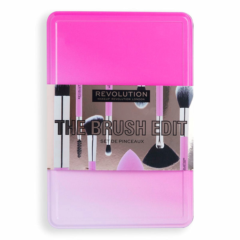 Kit de broche de maquillage Revolution Make Up The Brush Edit Rose 8 Pièces Beauté, Ustensiles et accessoires Revolution Make Up   