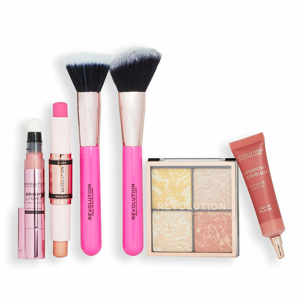 Set de Maquillage Revolution Make Up Blush & Glow 6 Pièces Beauté, Maquillage Revolution Make Up   