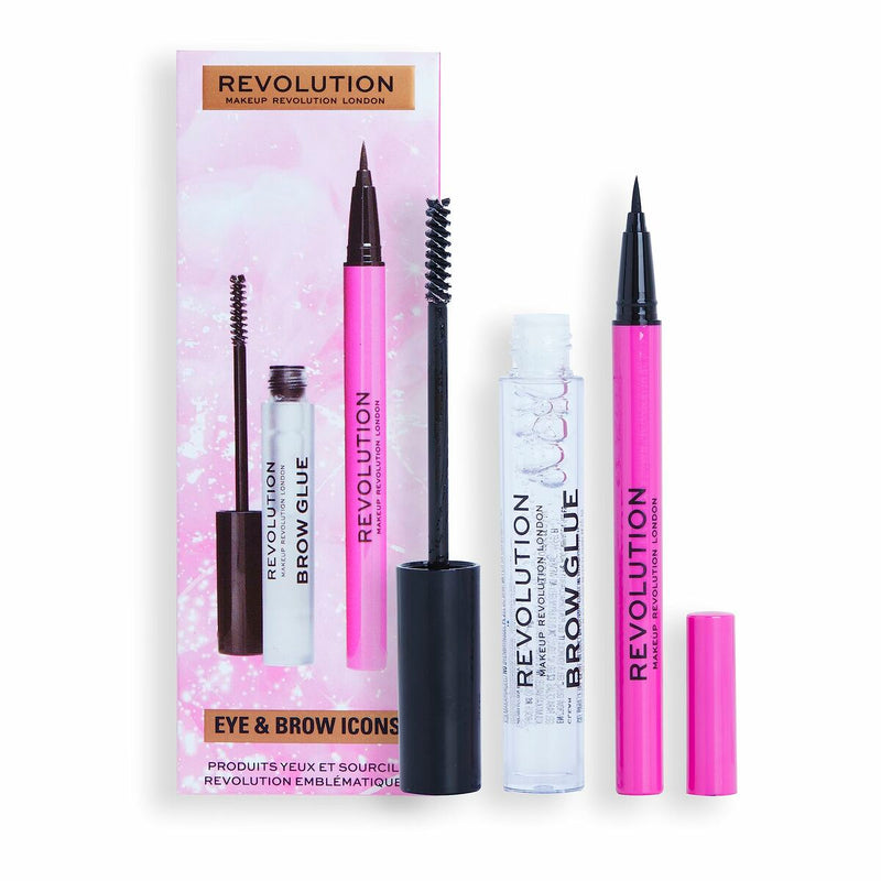 Set de Maquillage Revolution Make Up Eye & Brow Icons 2 Pièces Beauté, Maquillage Revolution Make Up   