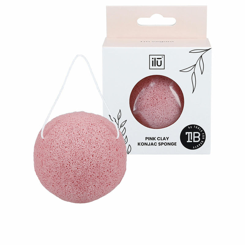 Éponge Faciale Exfoliante Ilū Konjac Argile rose Beauté, Soins de la peau Ilū   